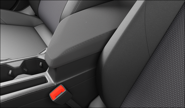 Fig. 75 Plastic support of the center armrest.