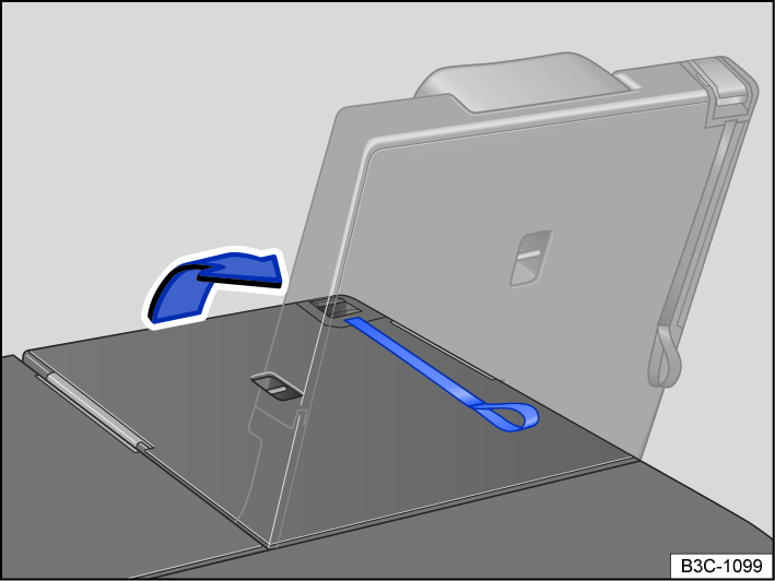 Fig. 78 Third row seat: folding the rear seat back.