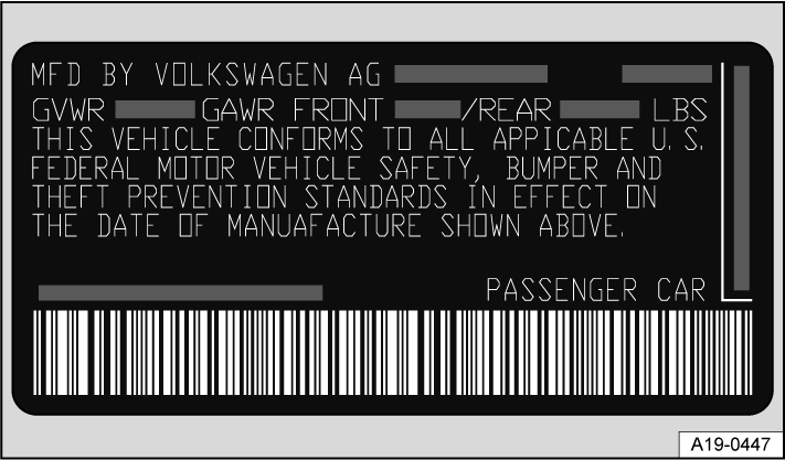 Fig. 167 Safety certificate (general example).