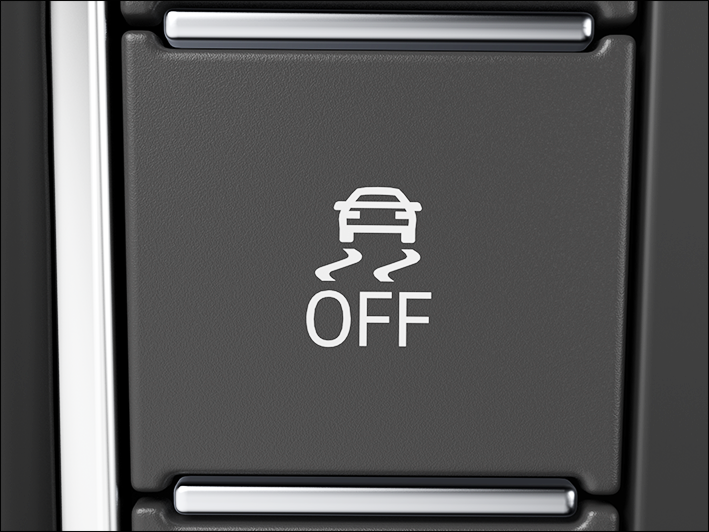 Fig. 126 Located on the center console: Button to manually switch ASR or ESC Sport on and off (depending on how your vehicle is equipped).