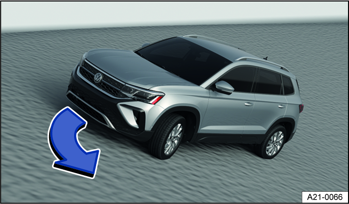 Fig. 120 General example: steering downhill along the fall line.