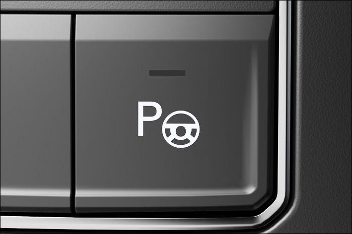 Fig. 142 In the center console: Park Assist button.