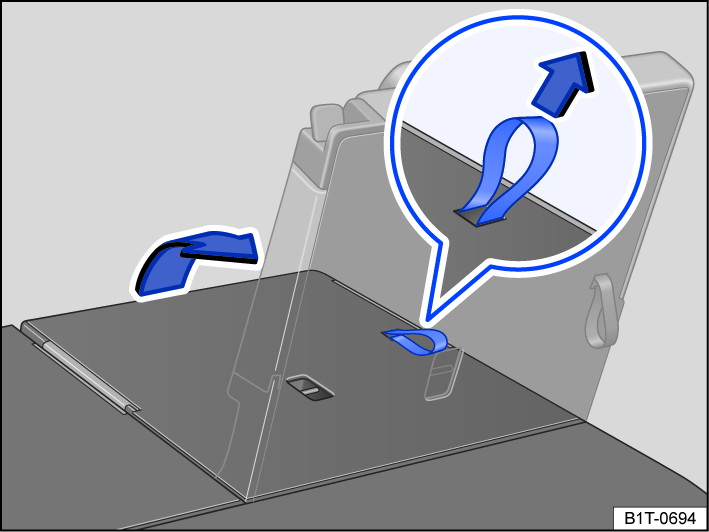Fig. 81 Third row seat: folding the rear seat back.