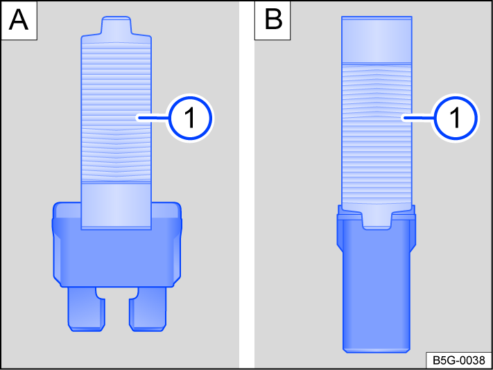 Fig. 178 Remove or install a fuse with the plastic pliers (general example).