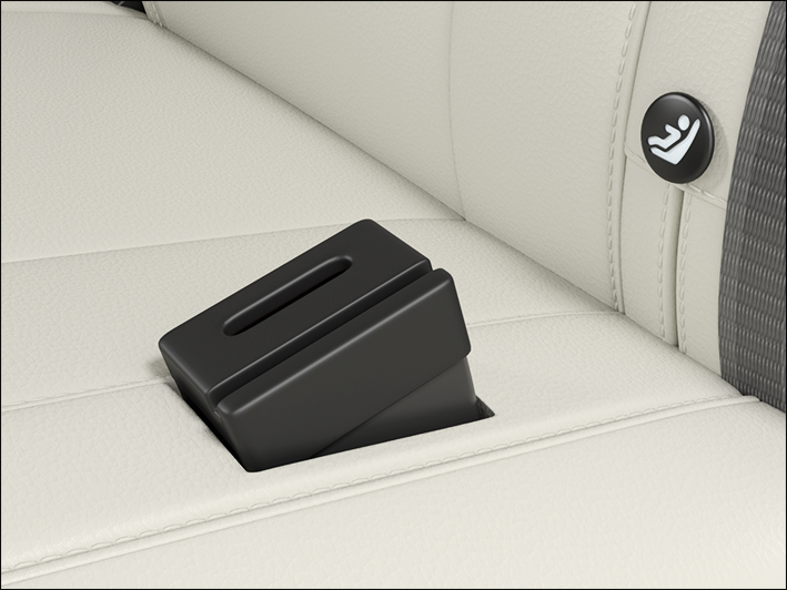 Fig. 40 Protective cap for belt buckles: Fitted protective cap.