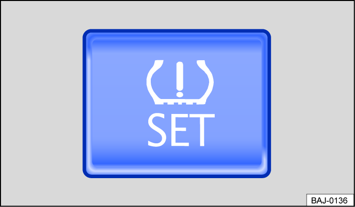 Fig. 147 In the glove box on the front passenger side: button for Tire Pressure Monitoring System.