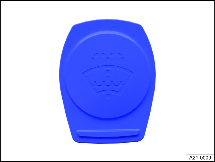 Fig. 186 In the engine compartment: Cap on the washer fluid reservoir (general example).