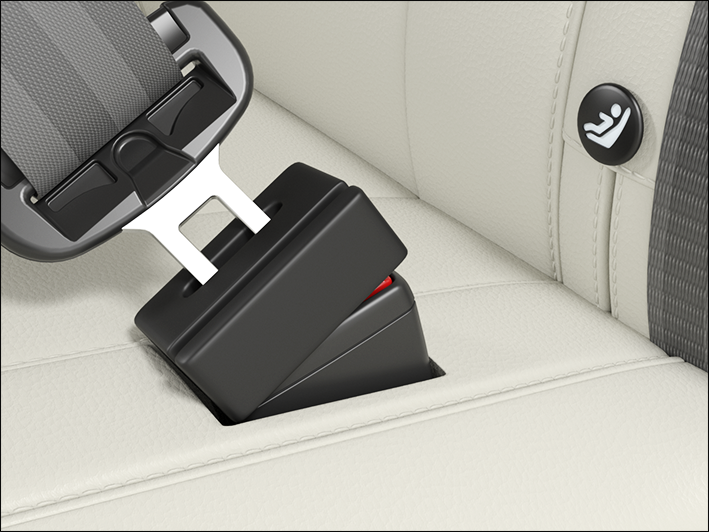 Fig. 41 Protective cap for belt buckles: Remove the protective cap.