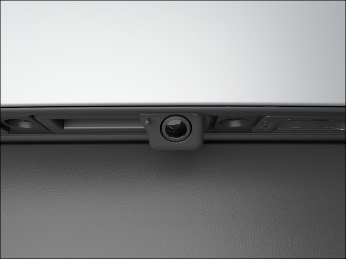 Fig. 209 In the rear of the vehicle: Rear View Camera system on the handle (general example).