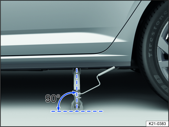 Fig. 181 Correct jack setup (variant 1).