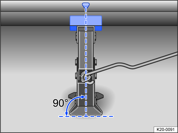 Fig. 159 Correct jack setup.