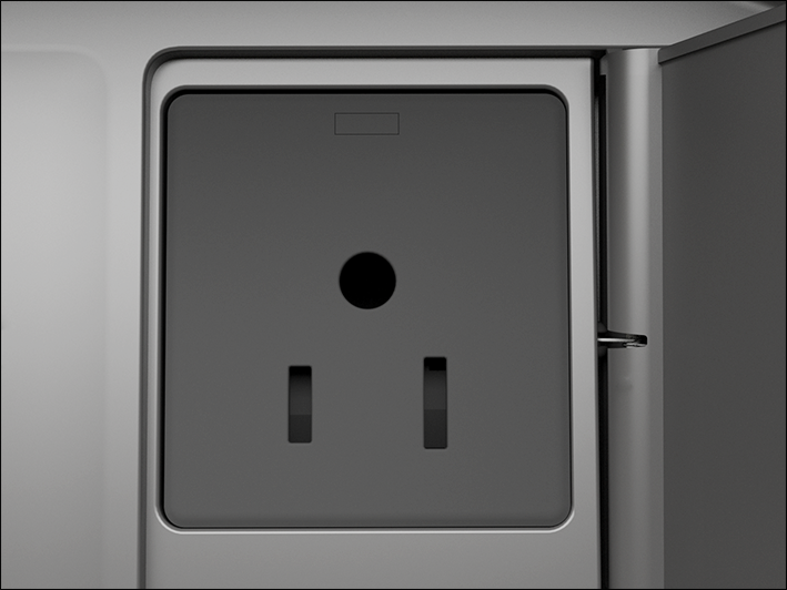 Fig. 151 In the center console at the rear: 115 V socket (depending on the vehicle equipment).