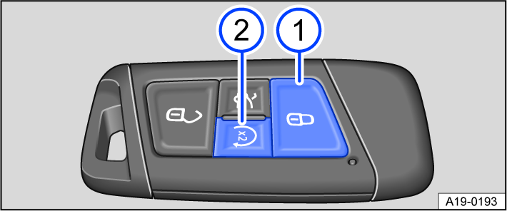 Fig. 109 Vehicle key with remote start relay function.