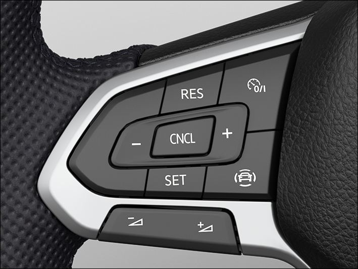 Fig. 122 Left side of the multi-function steering wheel (variant 1).