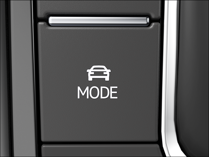 Fig. 106 In the center armrest: Diving Mode Selection MODE button.