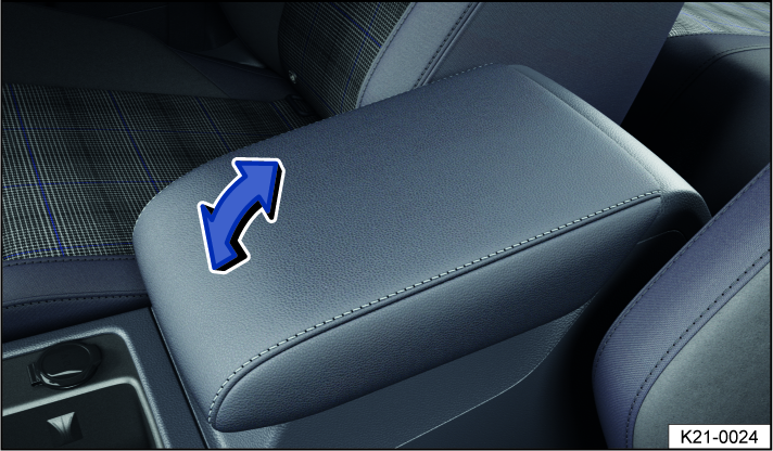 Fig. 85 Front center armrest (general example).