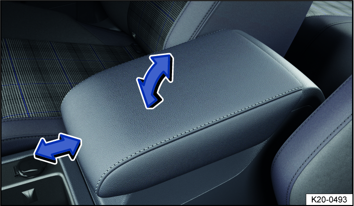 Fig. 70 Front center armrest (general example).