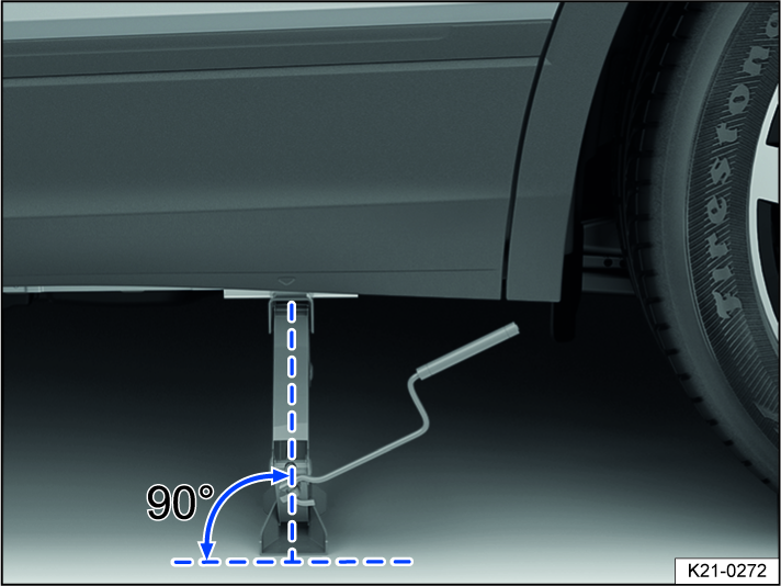 Fig. 220 Correct jack setup.